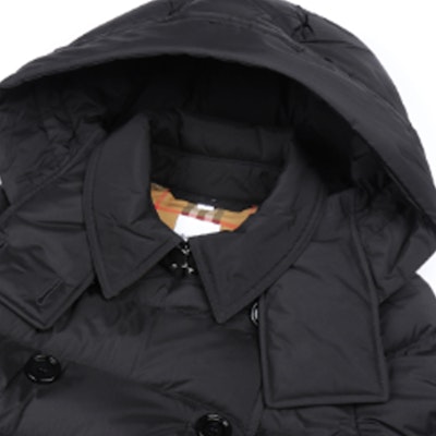 Burberry FW23 Unisex Black Hooded Double-Breasted Long Down Jacket. 80720841 Shop Burberry FW23 Unisex Black Hooded Double-Breasted Long Down Jacket. 80720841