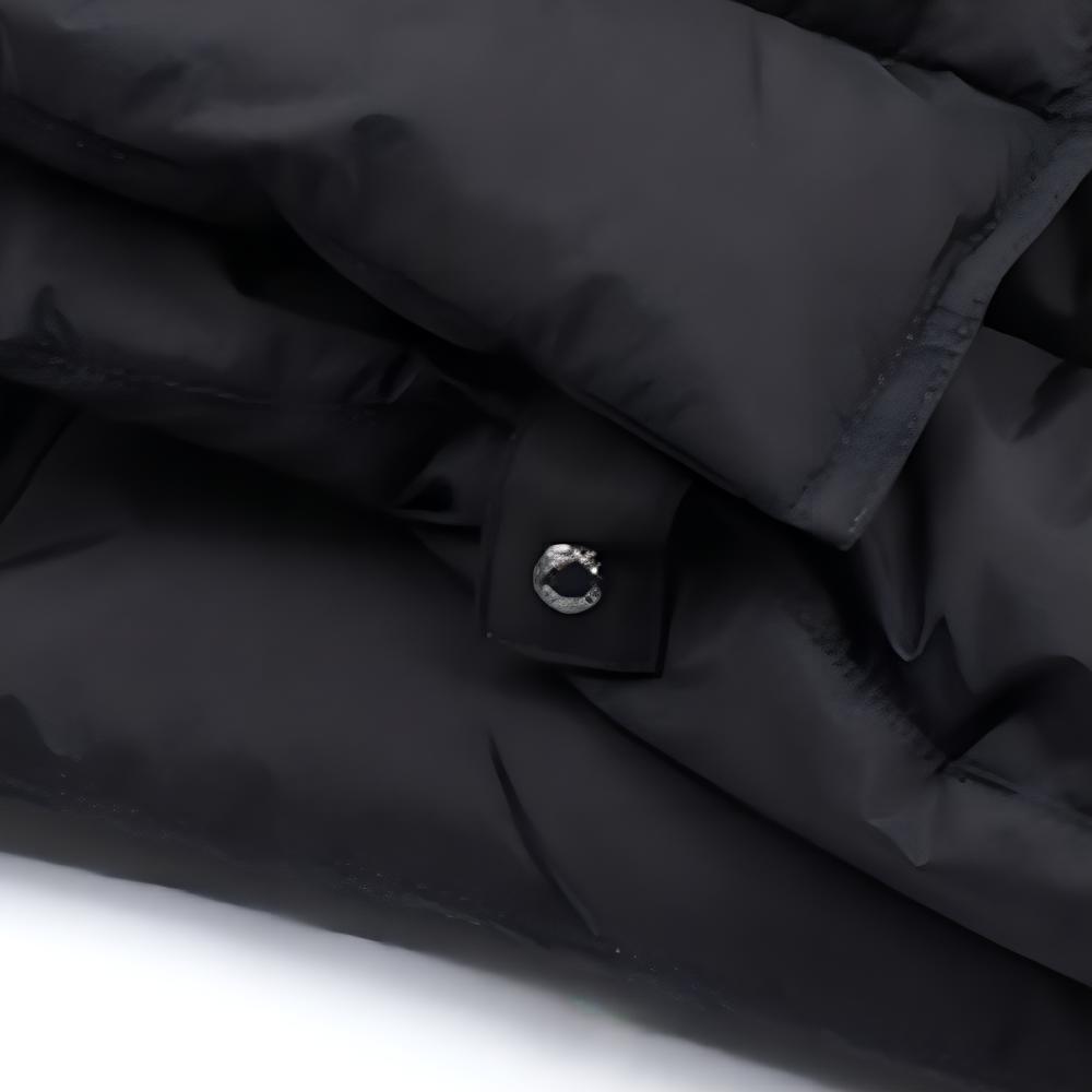 Details for Burberry FW23 Chaqueta Larga Negra Unisex con Capucha y Doble Botonadura. 80720841