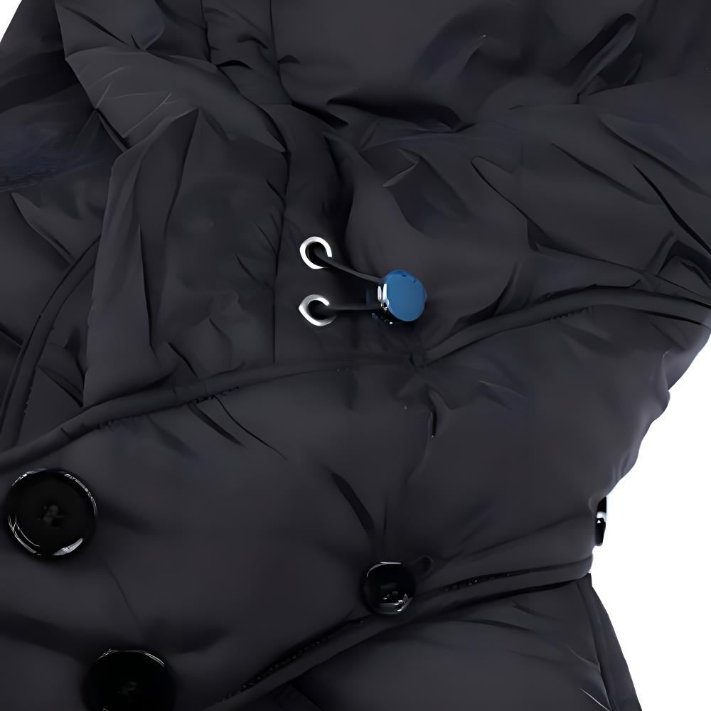 Sizing Burberry FW23 Chaqueta Larga Negra Unisex con Capucha y Doble Botonadura. 80720841