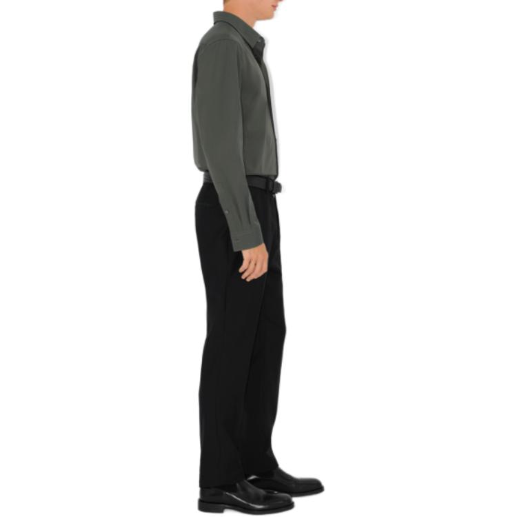 Purchase 博柏利 FW24 刺绣标志长袖纽扣衬衫 石色。 80988391