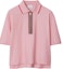 Buy Burberry FW24 Polo Oversize Rayas Sólidas en Rosa Suave. 80844271