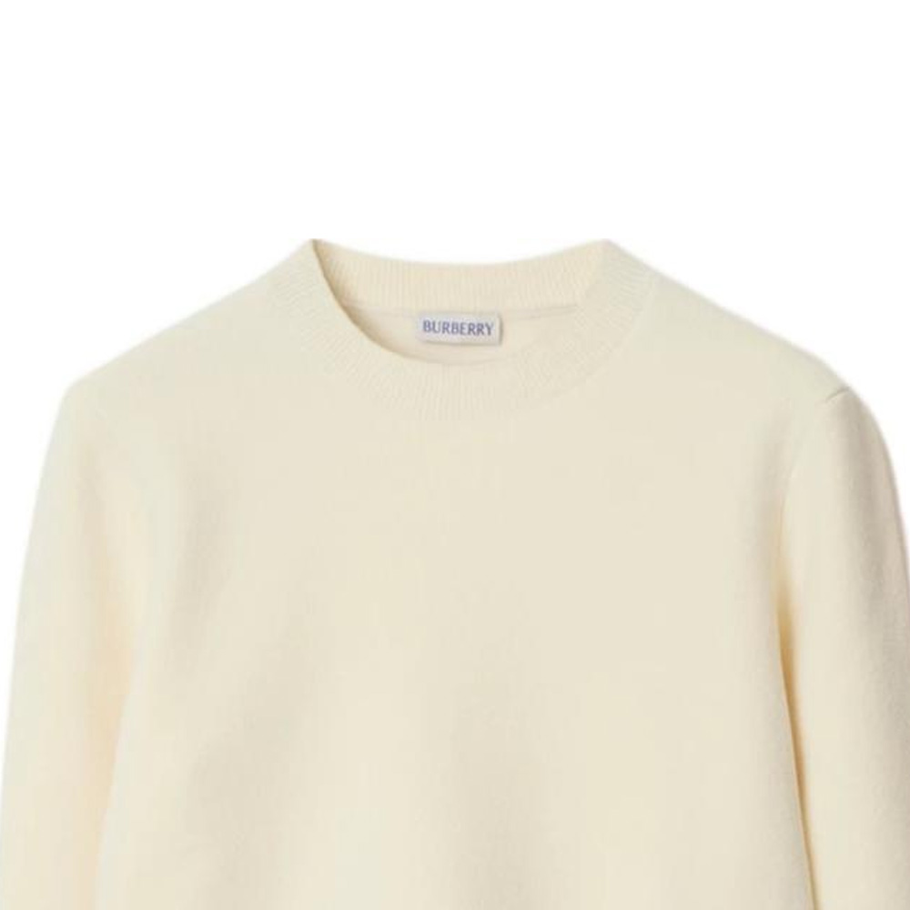 Shop Burberry FW24 Sweater Rajutan Warna Snowflake Pullover. 80999201