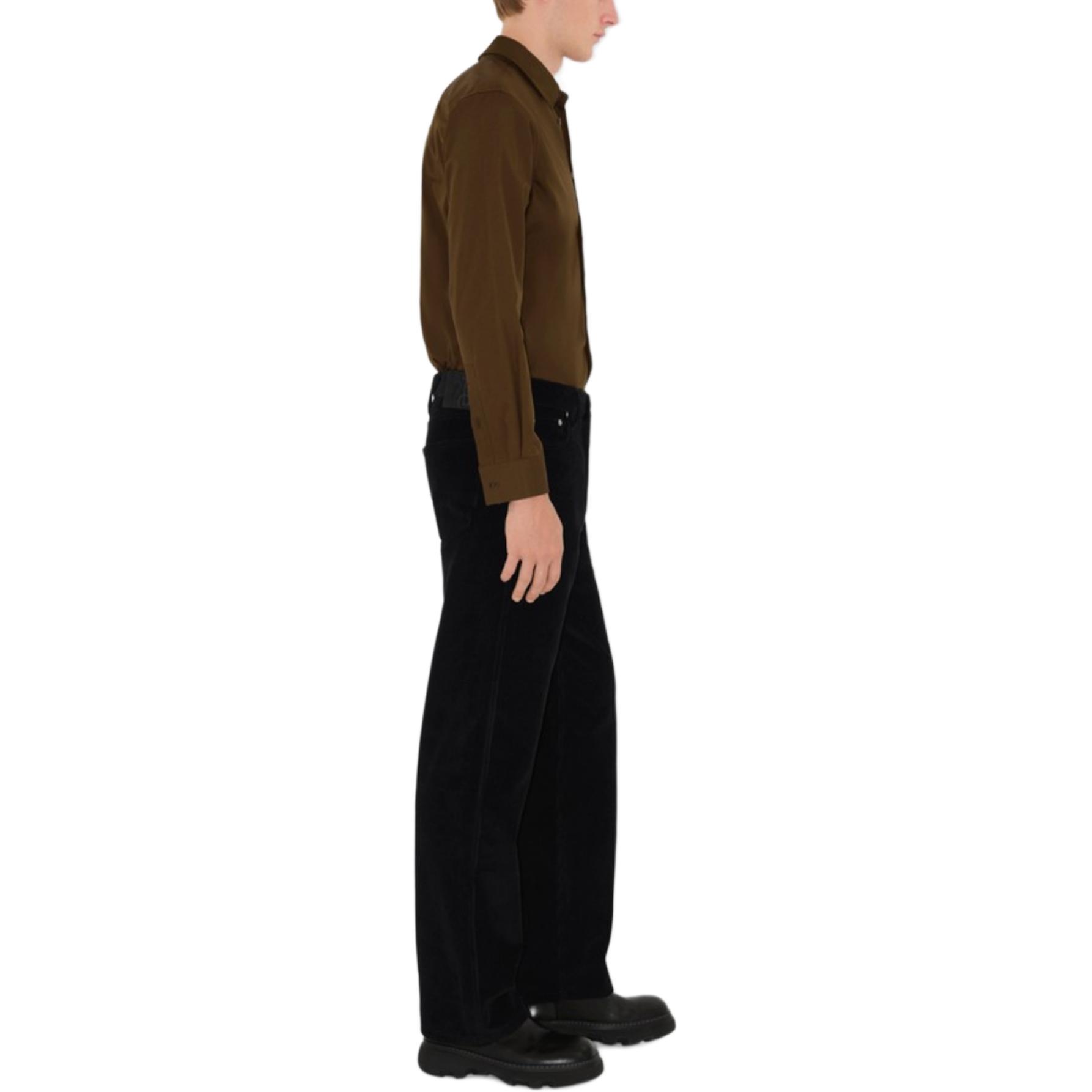 Burberry FW24  Thorn-Colored Wide Collar Long Sleeve Button-Up Shirt. 80998441 圖 5