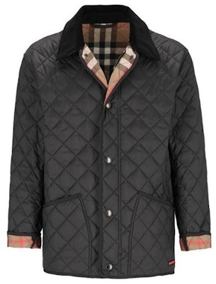 Burberry FW24 Diamond Quilted Classic Check Cotton Jacket Black 80914621 Buy Burberry FW24 Diamond Quilted Classic Check Cotton Jacket Black 80914621