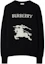 Buy Burberry FW24 EKD Equestrian Logo Crewneck Sweater Black 81019521