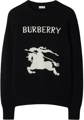 Burberry FW24 EKD Equestrian Logo Crewneck Sweater Black 81019521 Order Burberry FW24 EKD Equestrian Logo Crewneck Sweater Black 81019521