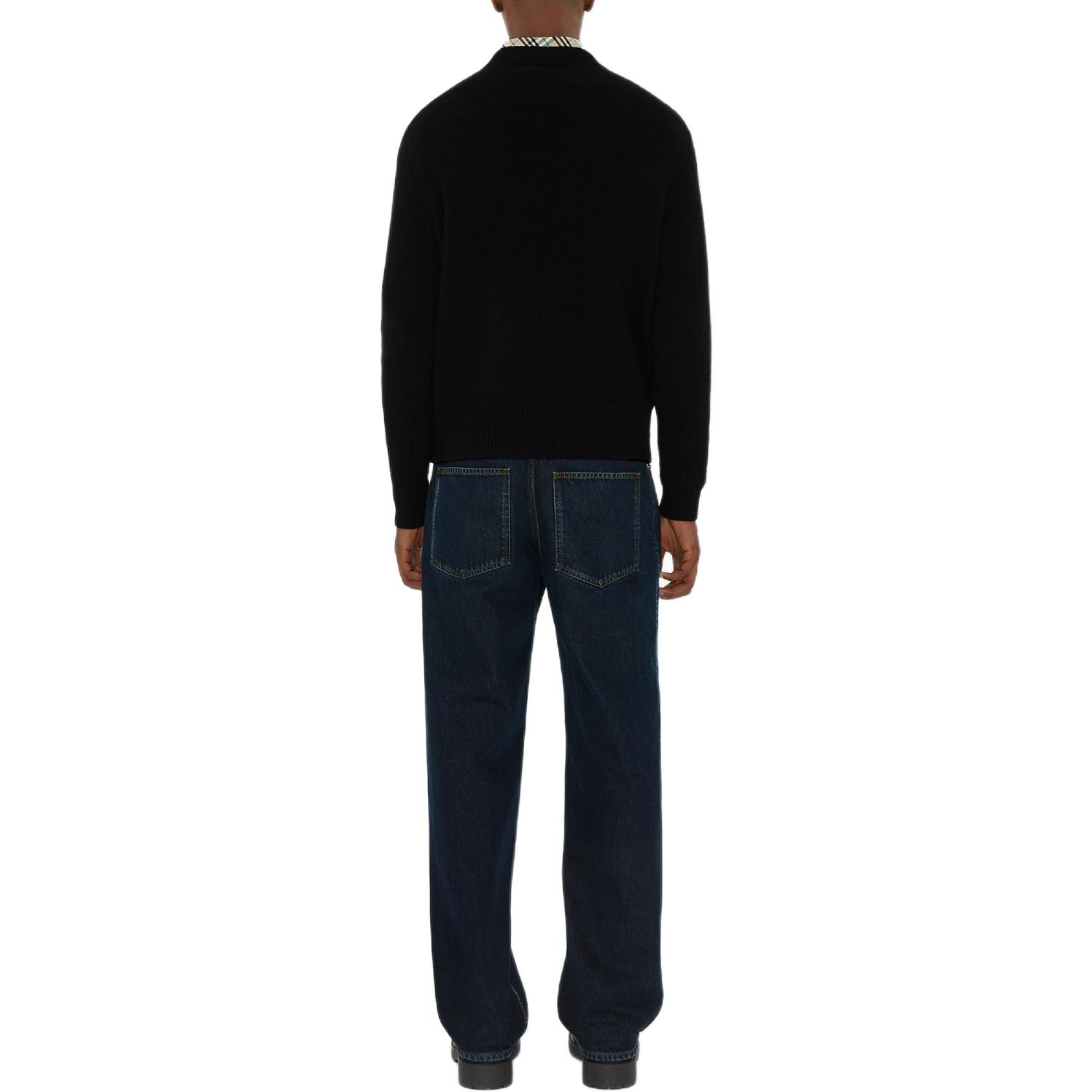 Burberry FW24 EKD Equestrian Logo Crewneck Sweater  Black 81019521 圖 4