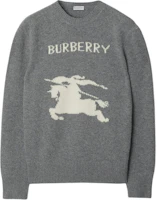 Burberry FW24 Equestrian Knight Crewneck Sweater Men’s Grey. 81048781 Burberry FW24 Equestrian Knight Crewneck Sweater Men’s Grey. 81048781