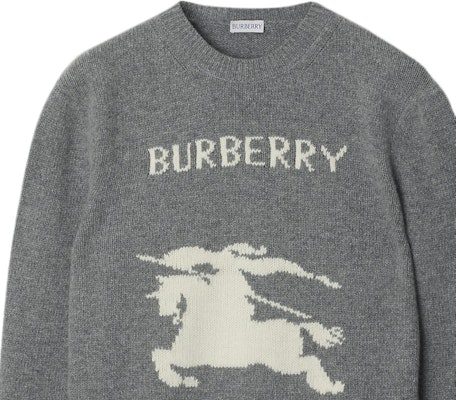 Burberry FW24 Equestrian Knight Crewneck Sweater Men’s Grey. 81048781 Details for Burberry FW24 Equestrian Knight Crewneck Sweater Men’s Grey. 81048781