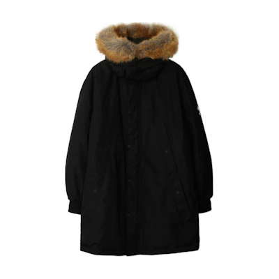 Burberry FW24 Solid Color Logo Patch Hooded Down Jacket Black. 80915611