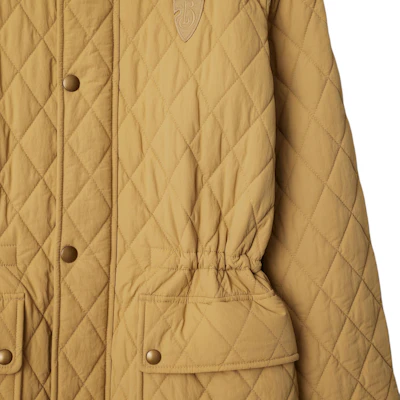 Burberry FW24 Solid Color Logo Patch Single-Breasted Cotton Jacket Women Beige. 80979971 Sizing Burberry FW24 Solid Color Logo Patch Single-Breasted Cotton Jacket Women Beige. 80979971