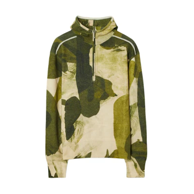 Burberry FW25 Camo Wool Hoodie Long Sleeve 80778281