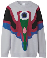 Burberry Geometric Pattern Jacquard Wool Sweater for Men Lilac Purple 80455131 Burberry Geometric Pattern Jacquard Wool Sweater for Men Lilac Purple 80455131