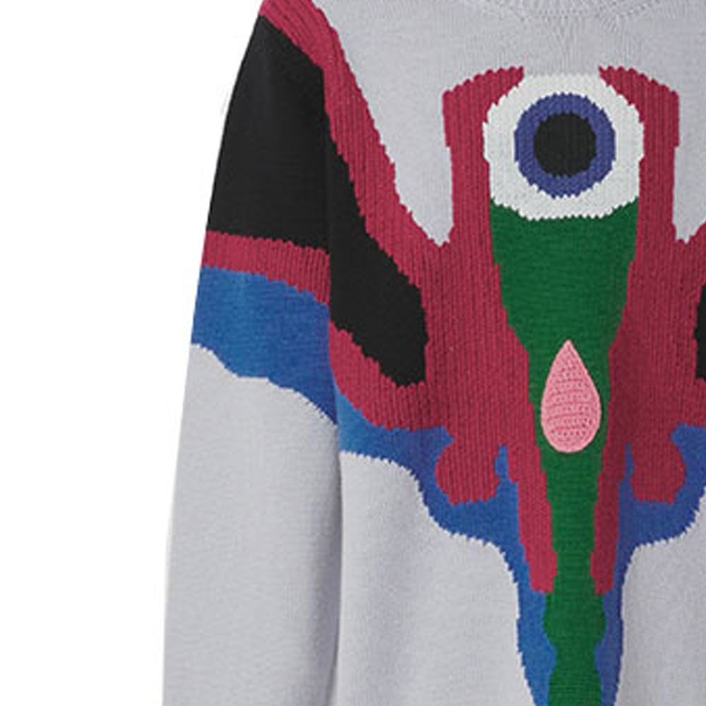 Burberry Geometric Pattern Jacquard Wool Sweater for Men Lilac Purple 80455131 圖 8