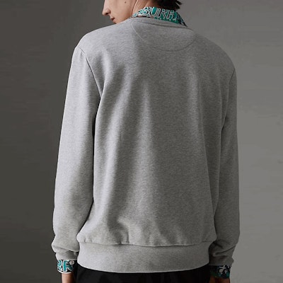 Sudadera Burberry Graffiti Logo Hombre Gris Claro Marl 80020361 Purchase Sudadera Burberry Graffiti Logo Hombre Gris Claro Marl 80020361