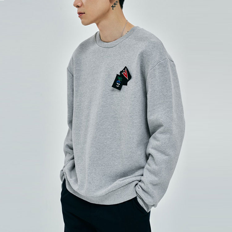 Details for Sudadera Burberry Graffiti Logo Hombre Gris Claro Marl 80020361