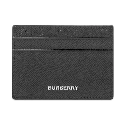 Burberry Grainy Leather Card Case (4 Card Slot) Black