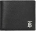 Buy Cartera Bifold Burberry de Cuero Texturizado Negra con Detalles Plateados.