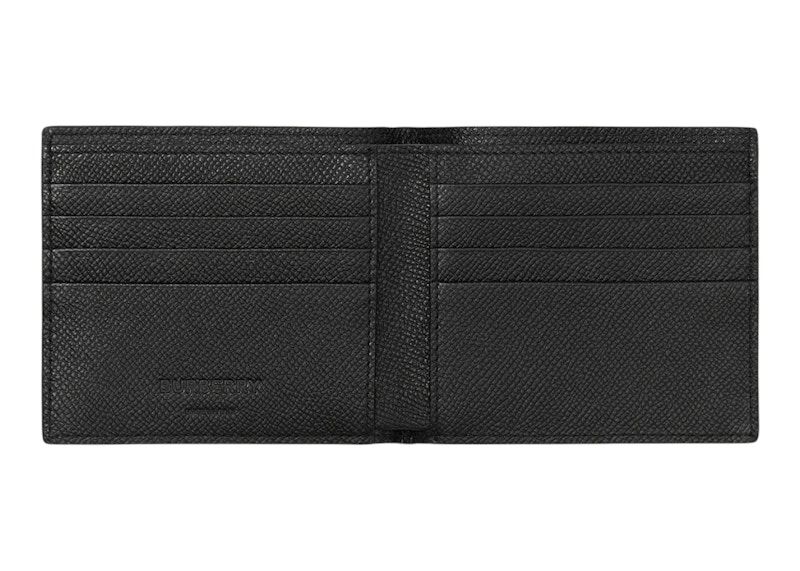 Burberry Grainy Leather TB Bifold Wallet Black/Silver-tone 圖 2