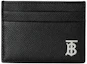 Buy Dompet Kartu Burberry Kulit TB Hitam/Perak