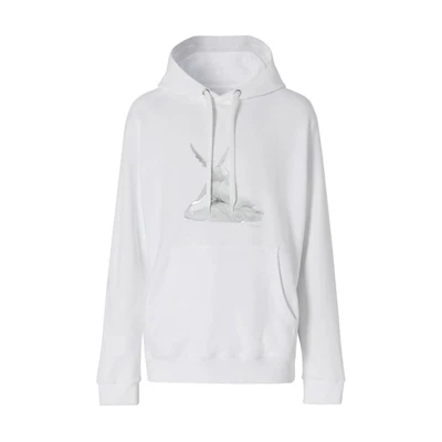 Burberry Graphic Print Hoodie White 80243681