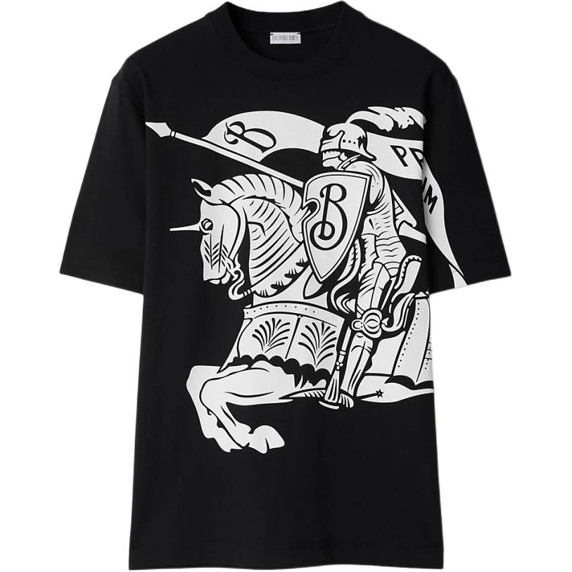 Order Burberry Graphic Print Loose Fit Crew Neck  T-Shirt in Black. 80950581