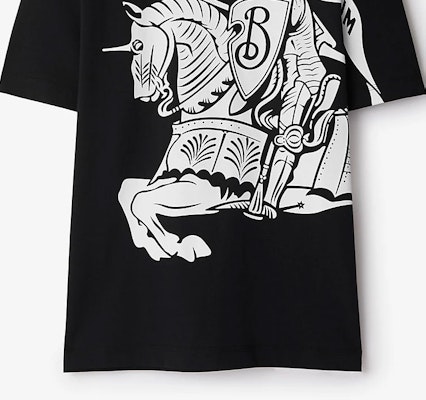 Burberry Graphic Print Loose Fit Crew Neck T-Shirt in Black. 80950581 Cheap Burberry Graphic Print Loose Fit Crew Neck T-Shirt in Black. 80950581