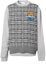 Buy Burberry Gray Checkered Cashmere Knit Sweater 80330451
