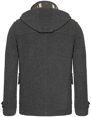 Burberry 灰色短款連帽可拆卸達夫大衣 80086481 Lookbook Burberry 灰色短款連帽可拆卸達夫大衣 80086481