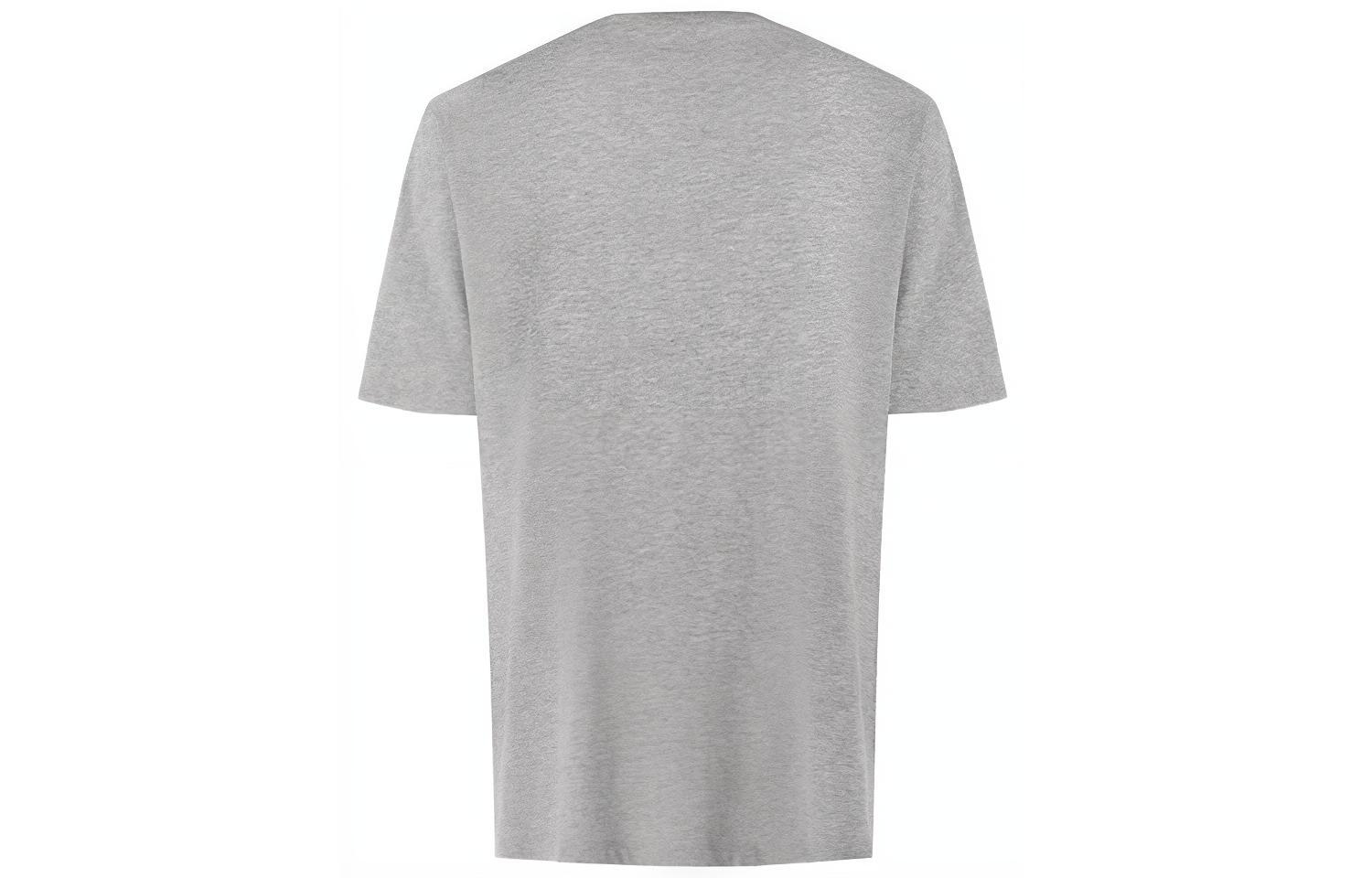 Burberry Gray Straight-Cut T-Shirt with Letter Print 80078291 圖 3