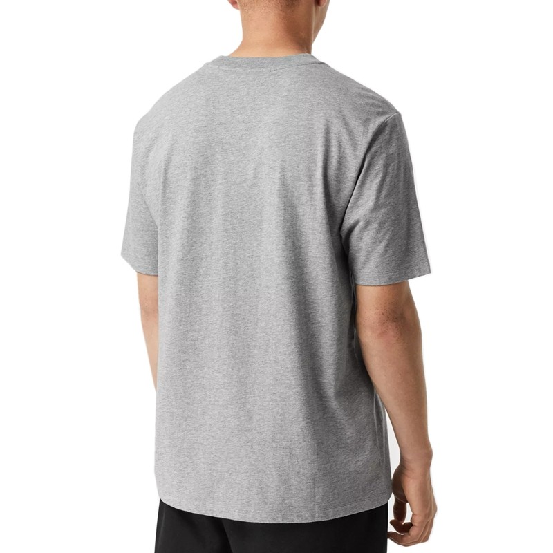 Burberry Gray Straight-Cut T-Shirt with Letter Print 80078291 圖 5