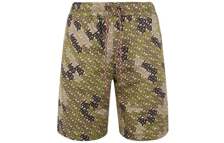 Burberry Green Camo Shorts 80148201