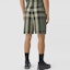 Details for Burberry 綠色格紋標誌寬鬆版休閒短褲. 80427811