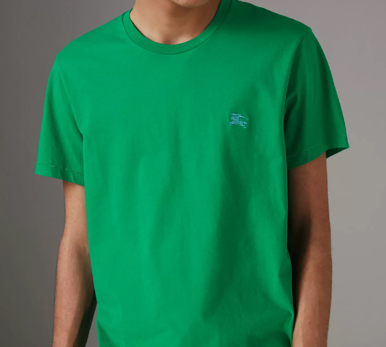 Burberry Green Embroidered Equestrian Short Sleeve T-Shirt 40685921 圖 4