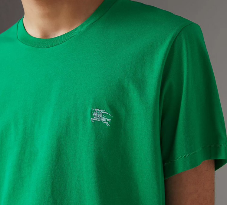 Burberry Green Embroidered Equestrian Short Sleeve T-Shirt 40685921 圖 6