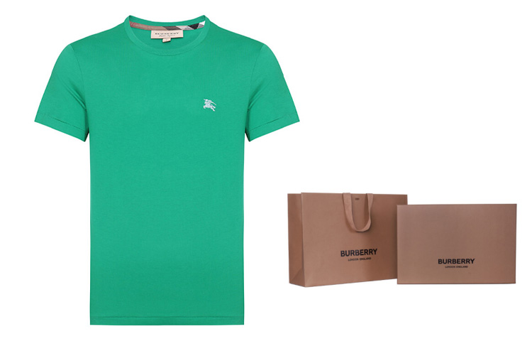 Burberry Green Embroidered Equestrian Short Sleeve T-Shirt 40685921 圖 9