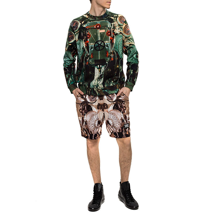 Lookbook バーバリー グリーン グラフィティプリント プルオーバー スウェットシャツ. 80246301