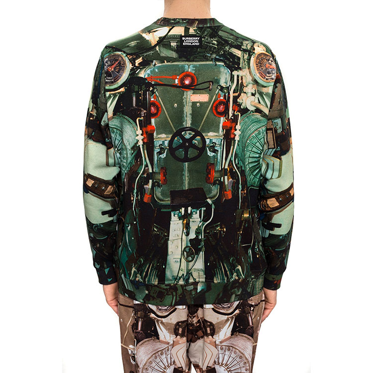 Purchase バーバリー グリーン グラフィティプリント プルオーバー スウェットシャツ. 80246301