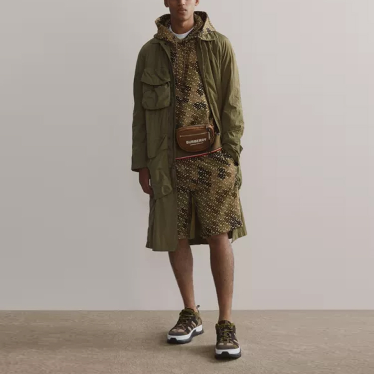 Burberry Green Lightweight Trench Coat with Multiple Pockets 80151441 圖 3