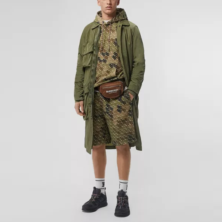 Burberry Green Lightweight Trench Coat with Multiple Pockets 80151441 圖 4