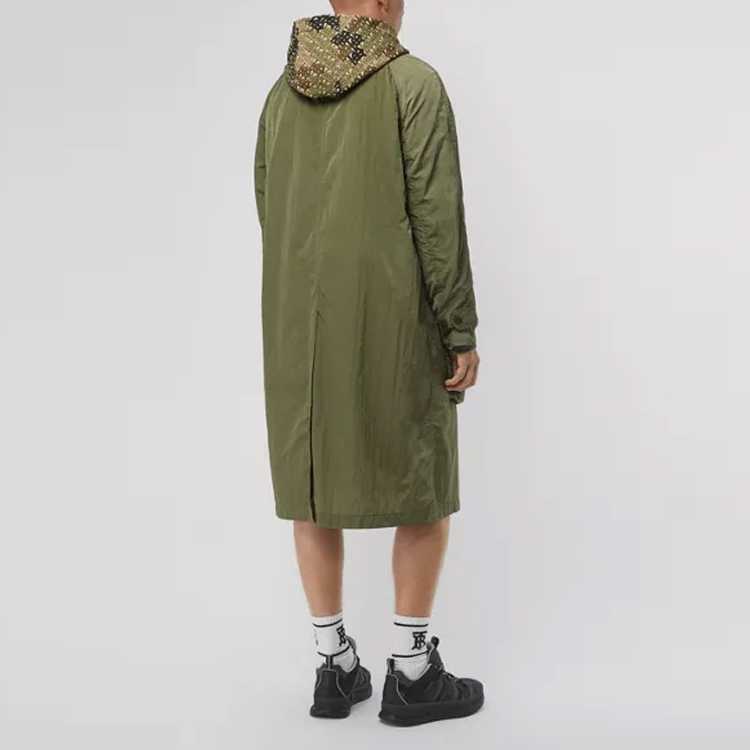 Burberry Green Lightweight Trench Coat with Multiple Pockets 80151441 圖 6