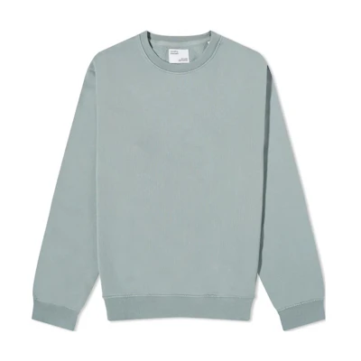 Burberry Green Solid Color Crewneck Long Sleeve Casual Sweatshirt 39300441