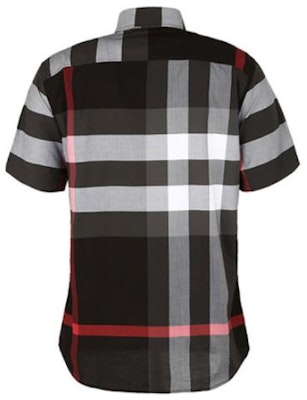 Camisa Burberry de Manga Corta con Cuadros Grises. 80256071 Lookbook Camisa Burberry de Manga Corta con Cuadros Grises. 80256071