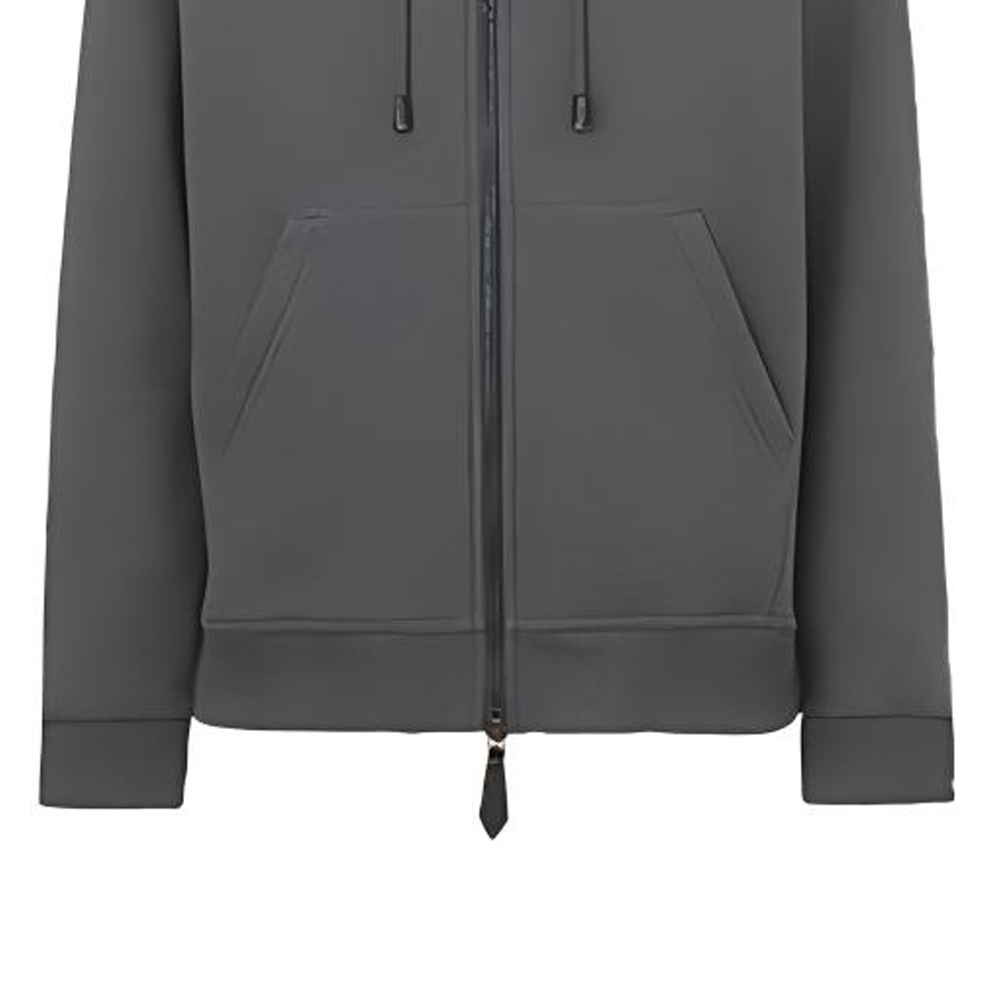 Burberry Grey Check Print Hoodie Jacket Mixed Blend Sweatshirt 80480271 圖 8