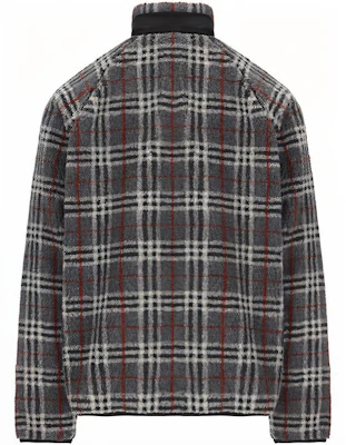 Burberry Jaket Fleece Kasual Abu-Abu Motif Kotak dengan Resleting 80455361 Lookbook Burberry Jaket Fleece Kasual Abu-Abu Motif Kotak dengan Resleting 80455361