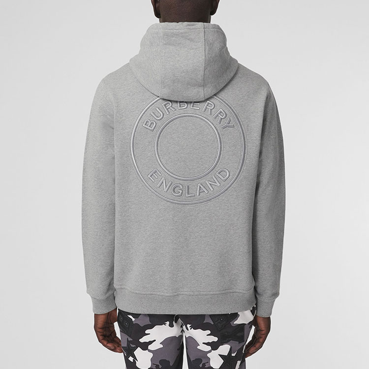 Purchase 버버리 그레이 자수 로고 긴팔 스웨트셔츠 80422301