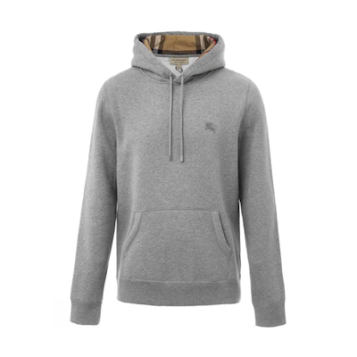 Burberry Grey Fleece Lined Hoodie 80362841