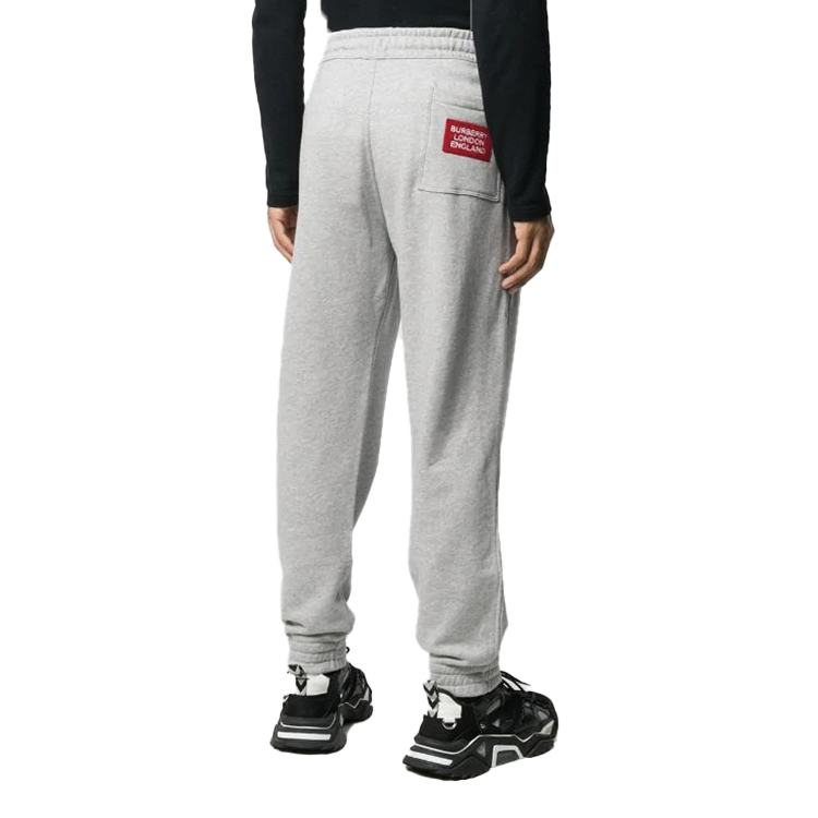 Shop Burberry 灰色針織運動褲 後背字母設計 80214401