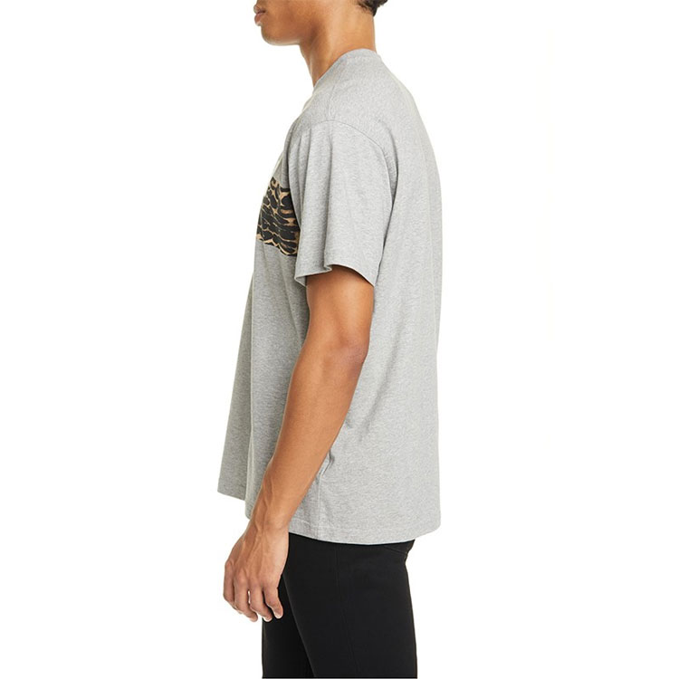 Burberry Grey Leopard Print Graphic Crewneck T-Shirt 80243691 圖 5