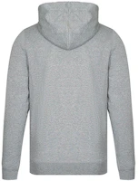 Lookbook Burberry Grey Logo Print Zip-Up Hoodie 40155601